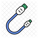 Cabo De Carregamento Rapido Cabo USB C Cabo De Carregamento Rapido Ícone