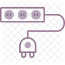Cabo De Extensao Cabo Plugue Ícone