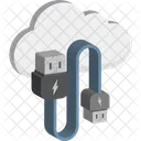 Cabo USB Computacao Em Nuvem Computacao Icon