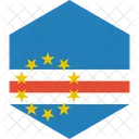 Cabo Verde Bandera Icono