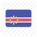 Cabo Verde Bandera Pais Icono