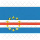 Cabo Verde Bandera Icono