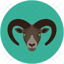 Cabra Goat Horns Icon