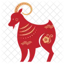 Cabra Signo Zodiacal Zodics Chinos Icono