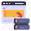 Almacenamiento Web Cache Cache De Sitio Web Icono