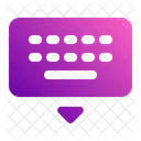 Cacher Le Clavier Lordinateur Le Materiel Icône
