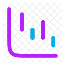 Cascata Para Baixo Para Baixo Grafico Icon