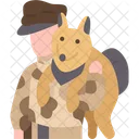 Cachorro Militar Soldado Icon