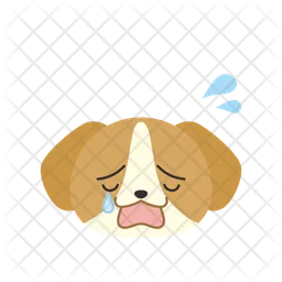 Cachorro chorando Emoji Ícone