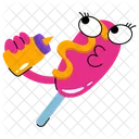 Corndog Comida Frango Frito Ícone