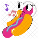 Cachorro Quente Comida Fast Food Ícone
