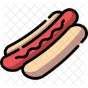 Cachorro Quente Salsicha Comida Ícone