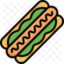 Cachorro Quente Salsicha Mostarda Icon