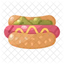Cachorro Quente Cachorro Quente Comida Ícone