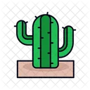 Linha Cheia De Cacto Icon