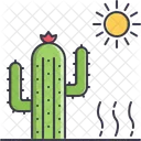 Cactus Desert Sun Icon