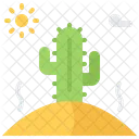 Cactus Desert Sun Icon