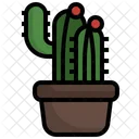 Cactus Plant Dessert Icon