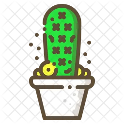 Cactus dedo de dama  Icono