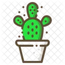 Conejito Orejas Cactus Icono