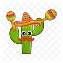 Cactus playing maracas  Icon