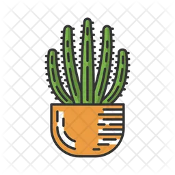 Cactus de tubo de órgano en maceta  Icono