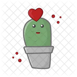 Cactus with love  Icon