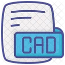 Cad Computer Aided Design Color Outline Style Icon Icon