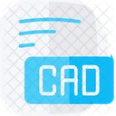 Cad Design Assistido Por Computador Icone De Estilo Plano Ícone