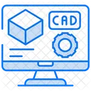 Cad Software Designing Autocad Icon