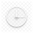 Relogio Neumorfismo Interface Icon