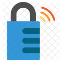 Cadeado Seguranca Senha Iot Lock Safe Proteger Internet Things Ícone
