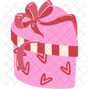 Cadeau En Forme De Coeur Amour Coeur Icône