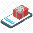 Cadeau en ligne  Icône