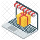 Cadeau en ligne  Icône