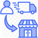 Cadeia De Suprimentos Rede Loja Ícone