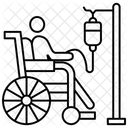 Cadeira De Rodas Deficiente Deficiencia Fisica Ícone