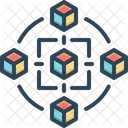 Blockchain Base De Datos Cadena Icono