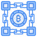 Blockchain Bitcoin Criptomoneda Icono