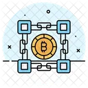 Blockchain Bitcoin Criptomoneda Icono