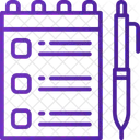 Caderno  Ícone