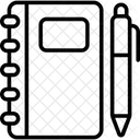 Caderno Bloco De Notas Livro De Escrita Ícone