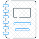 Caderno Escrita Paginas Ícone