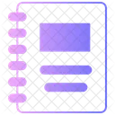 Caderno Escrita Paginas Ícone
