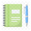 Caderno Laptop Livro Icon