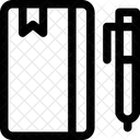 Caderno Caneta Conhecimento Ícone