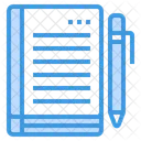 Caderno Livro Escrita Ícone