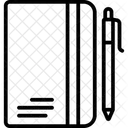 Caderno De Desenho Diario Diario Ícone