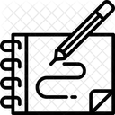 Caderno de desenho  Ícone