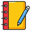 Caderno De Anotacoes Livro Didatico Bloco De Desenho Ícone